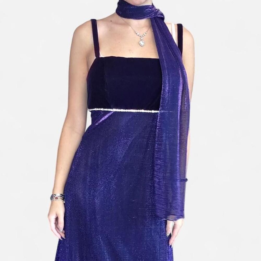 Jump Women's Purple and Navy Dress